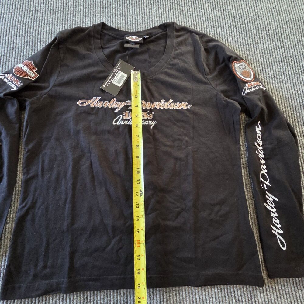 Harley-Davidson 105th Anniversary Shirt Womens XL Long Sleeve NWT 2007 - Picture 8 of 12